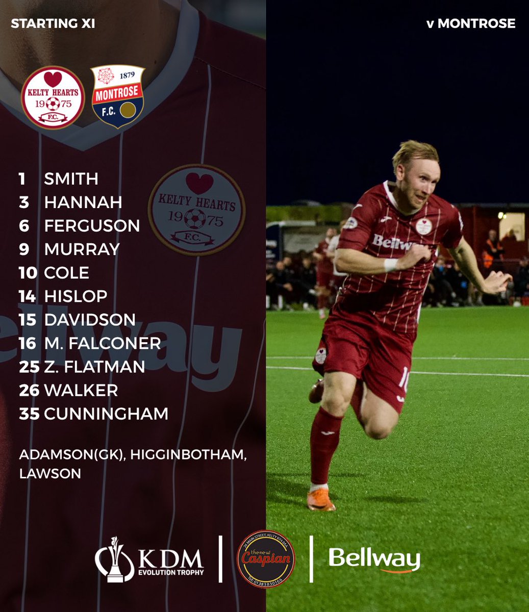 KeltyHeartsFC's tweet photo. 📝 Starting XI…
#KELMON | #KeltyHearts https://t.co/cNKe27a5ke