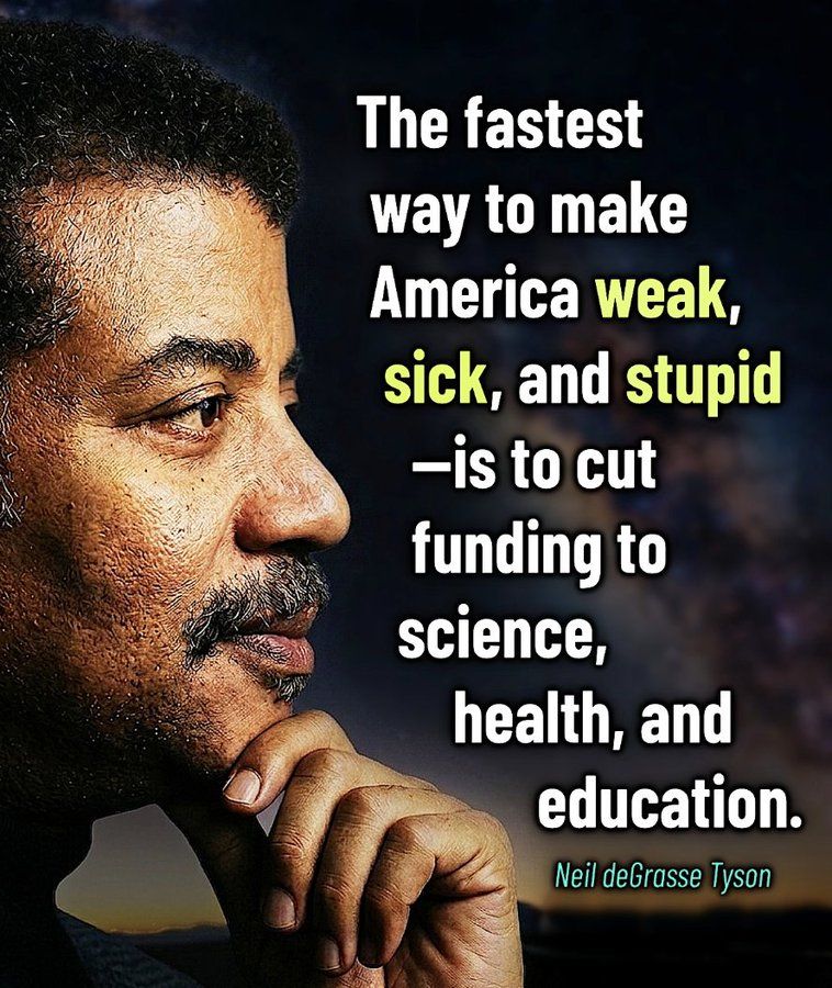 TheDemCoalition's tweet photo. Since January 2025, Trump + DOGE + GOP Congress have:

🔬 Frozen $3B in NIH/NSF grants → 74K patients lost clinical trial access
🏥 Passed a $911B Medicaid cut → 5M+ projected to lose coverage
🎓 Cut half of Dept. of Ed → 90% of its research staff fired

It's a coordinated attack on science, health care, education.

Send them a message on November 3rd.

#FlipCongressBlue