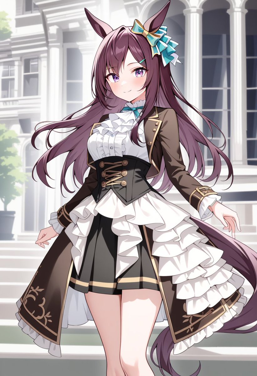 youjin_daikoury's tweet photo. こんばんわ。コルセット＆スカートお借りしました
#メジロドーベル
#AIart️️️️️️️️️️️️️️️️️️️️️️️️️️️️️️️️️️️️️️️️️️️️️️️️️️️ https://t.co/JN8rq0UQ7J