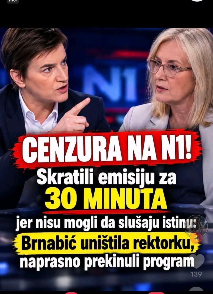 RasaN18334's tweet photo. Ana Brnabić je u debati izašla sa činjenicama i konkretnim odgovorima. Posle burne rasprave emisija je završena ranije nego što je bilo planirano. Njena direktnost i spremnost da odgovori na svako pitanje jasno su se videli. 🇷🇸💪 https://t.co/CpLBuo0x6i