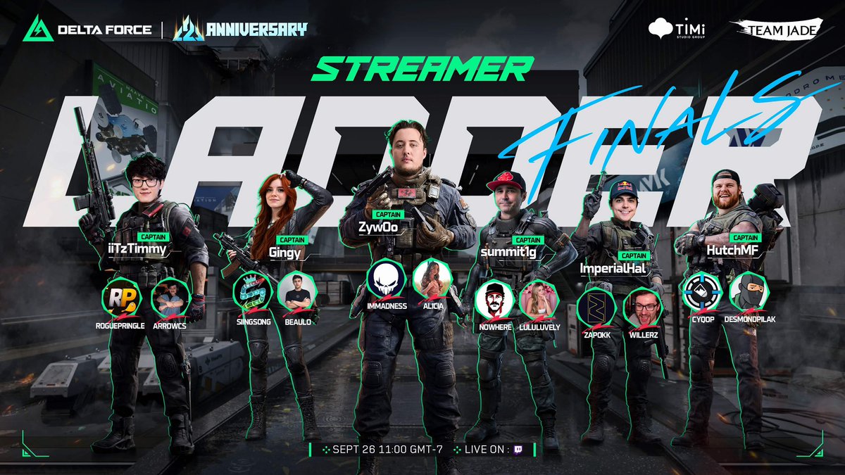 ImperialHal's tweet photo. I’m in the Delta Force Streamer Ladder Finals! Catch my run on https://t.co/CRQXbbMcUO — watch me and my squad @Zap0Kk @WillerZ4 compete for the $52,500 prize pool at 1 PM CT!
#ad #DeltaForce #2ndAnniversary https://t.co/bUXDkTknsh
