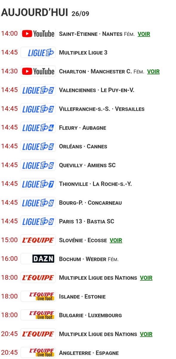 Ch__Palo's tweet photo. Le Programme #FooTv de ce Samedi (26/09/26) 😉 #TeamOM #Football #Sports #Tv #ProgrammeTV https://t.co/b7YoNzaG4P