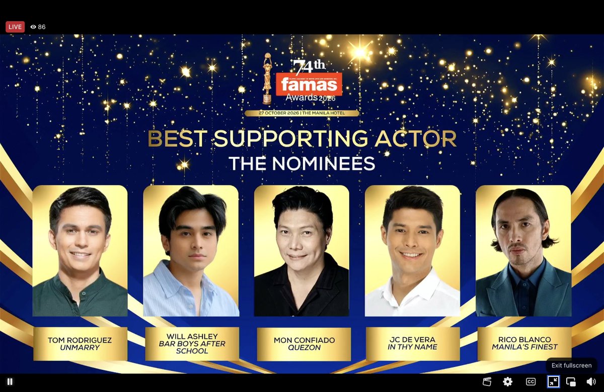 ashtheleon's tweet photo. WILL ASHLEY IS NOW A 2X FAMAS NOMINEE! https://t.co/yg5TWUsf2v