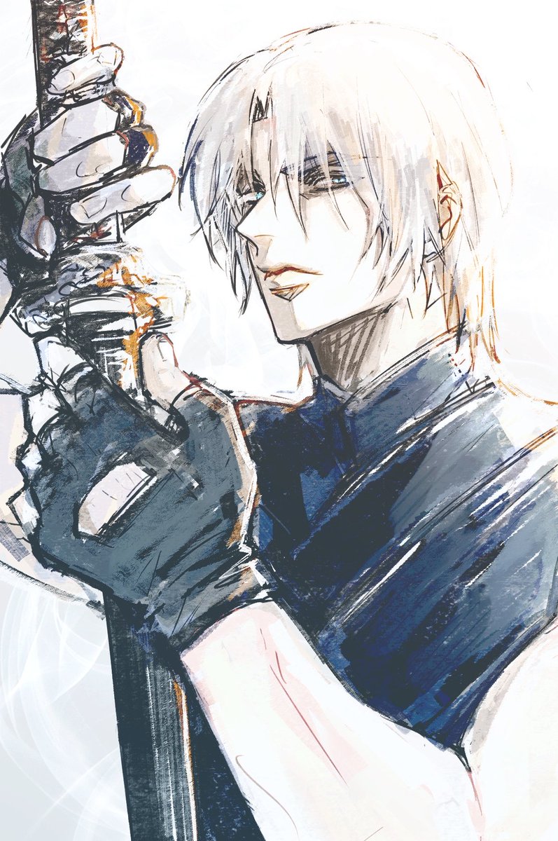 ffxivrio's tweet photo. like to imagine vergil's hair-down style forever stuck in his dmc3 days https://t.co/vbeSLbNRyX