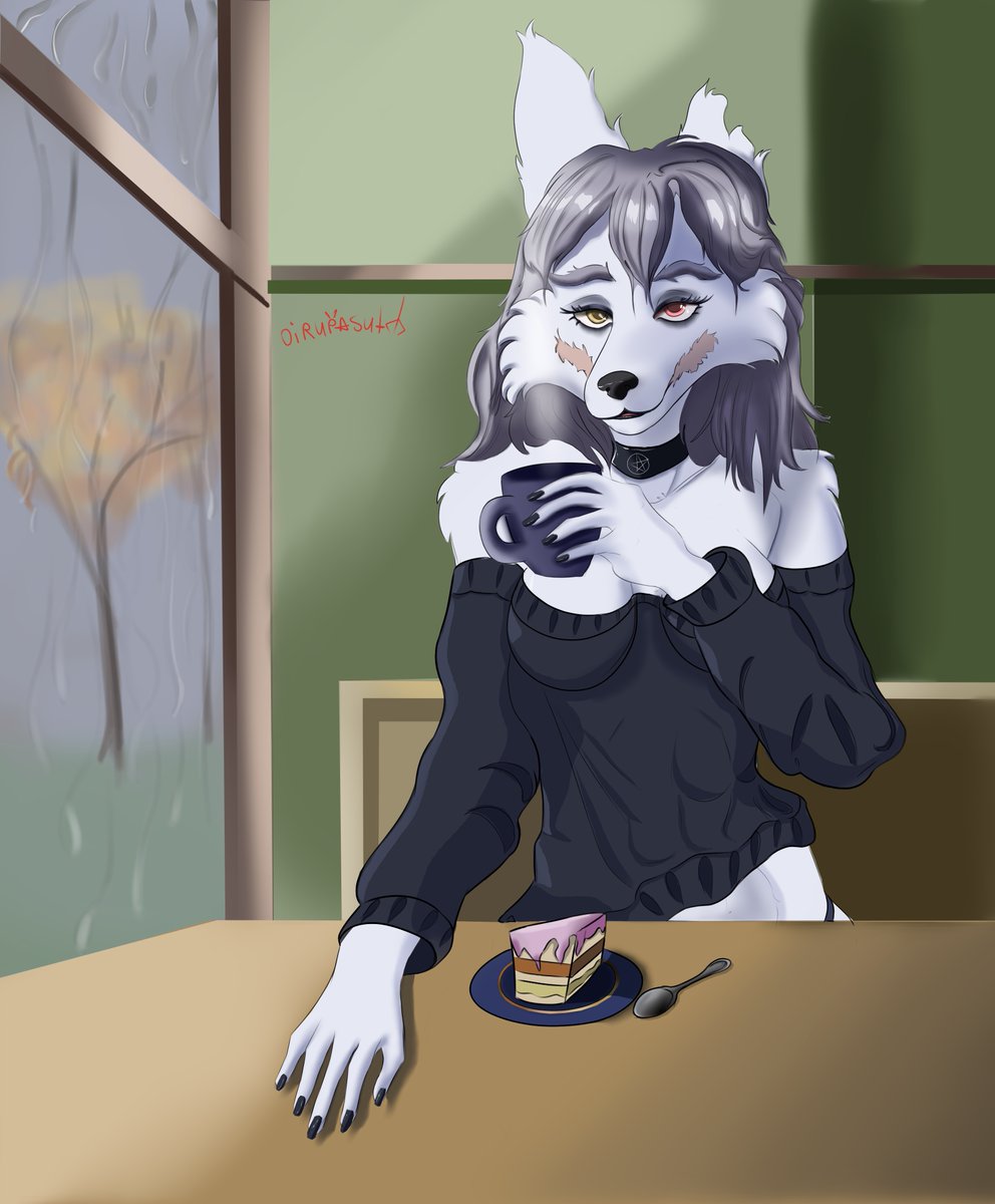 OIRUPASUTA's tweet photo. Coffee break with Crucifix
#oc #digitalart #furryart https://t.co/L0iyQI81R1