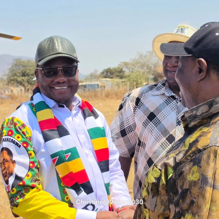zanupf_patriots's tweet photo. Cde @paultungwarara has arrived in Bindura for the launch of the War Veterans Rig Borehole Driller. 

The Presidential Investment and Empowerment Advisor was welcomed by the Minister of State Hon Magomo and Deputy Minister Headmaan Moyo . https://t.co/C4iO7p6PZm