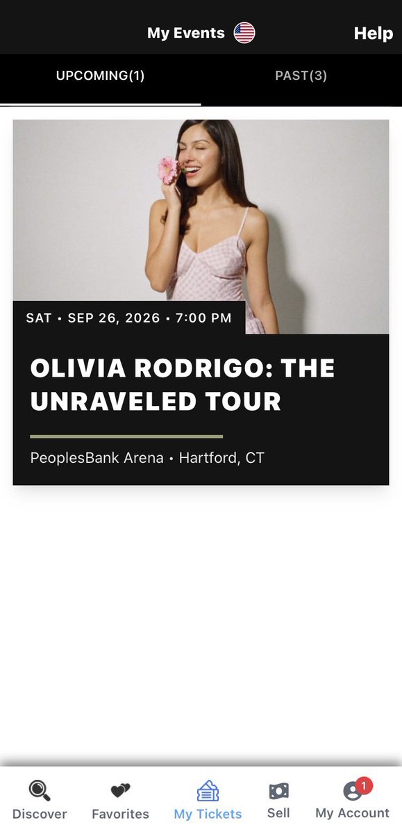 MorisNene's tweet photo. SELLING OLIVIA RODRIGO TICKETS AT PeoplesBank Arena Hartford, CT FOR TONIGHT (9/26)
$150 each ticket.

#oliviarodrigo #OliviaRodrigoTour #hartford #peoplesbankarena https://t.co/JtlseGkbSP