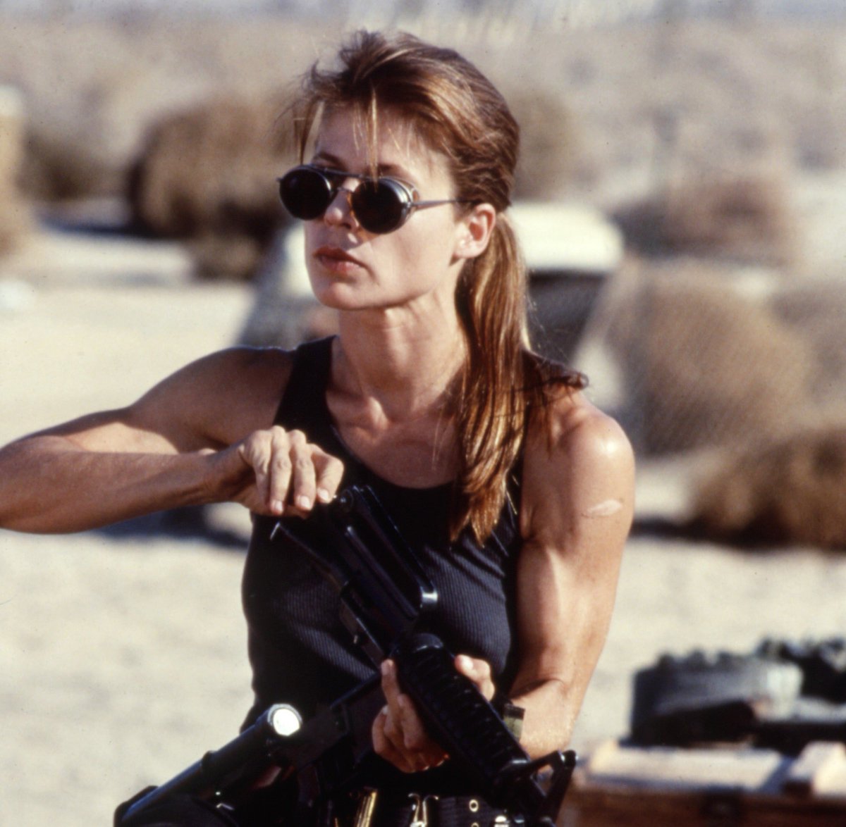 ILoveToTalkFilm's tweet photo. Linda Hamilton was born on this day- September 26, 1956 https://t.co/gNVZmios8X