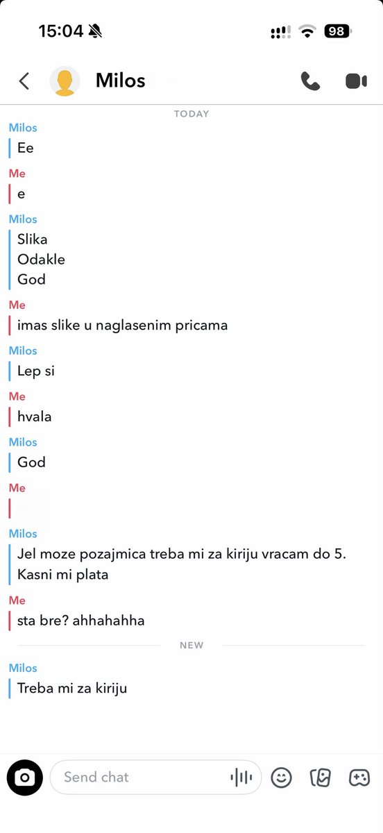 vhaanj's tweet photo. e sad sam sve video i doziveo na ovom snepu 💀💀💀 https://t.co/Y3Y4x6bPNv
