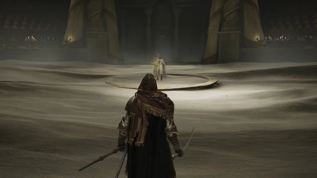 knghtrayn's tweet photo. You put any npc summon from ds2 in this room and NO ONE is making out alive. Except lucatiel cos imma be honest she kinda ass at fighting https://t.co/Uuc1iACaMC