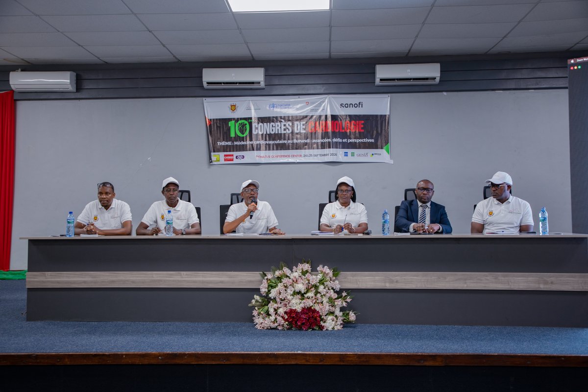 WhoBurundi's tweet photo. Placé sous le thème « Médecine cardiovasculaire au Burundi : avancées, défis et perspectives », ce congrès a réuni experts, partenaires et universitaires pour échanger sur les stratégies de prévention, de prise en charge et de lutte contre les maladies cardiovasculaires. https://t.co/3dNrTdsjcO