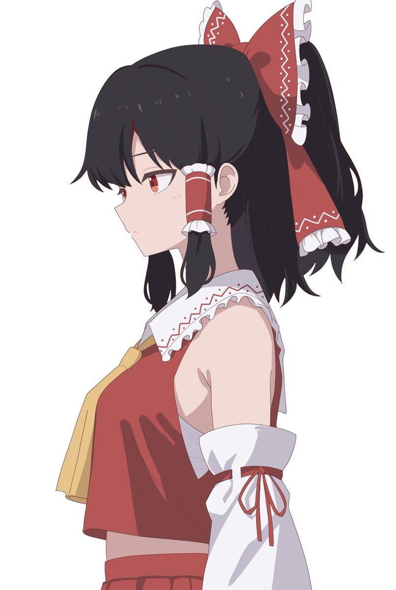 engetu0115's tweet photo. 霊夢の横から見た時のシルエット好きだ… https://t.co/EcR0IJjjsL