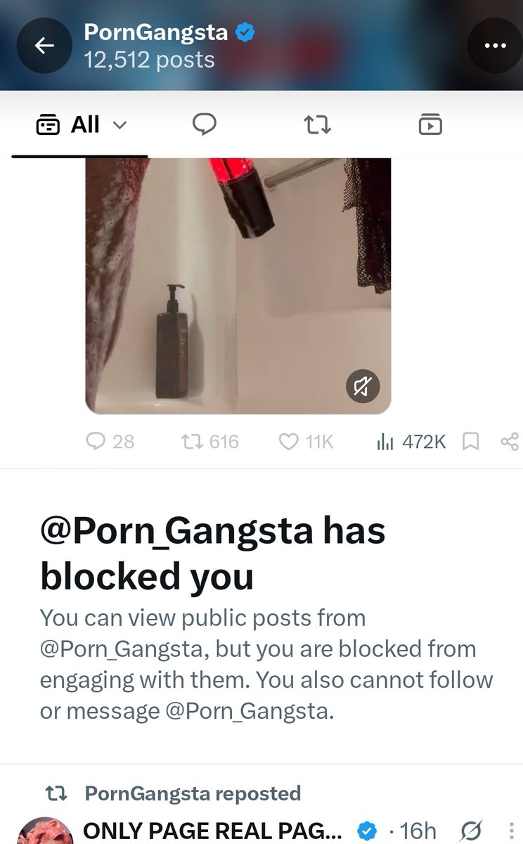 NestaljD's tweet photo. Why would someone block you just for stating that a product they suggested did not work  for you‽
I wasn't rude nor was I upset with you @Porn_Gangsta . I woke up this am to a request from you to send a pic of the product &amp; realized that you had blocked  me. https://t.co/fhBSPDjCmD