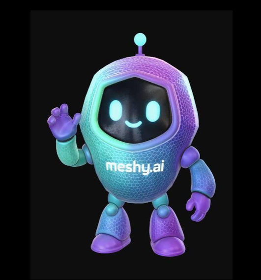AbayomiAde18369's tweet photo. I decided to give the Meshy mascot my own creative makeover. I designed the character as a futuristic medical AI, adding a clean tech inspired look while keeping the original mascot recognizable. I created and textured the 3D model in Meshy.

@MeshyAI #MeshyCreator https://t.co/WN6Dri0iyL