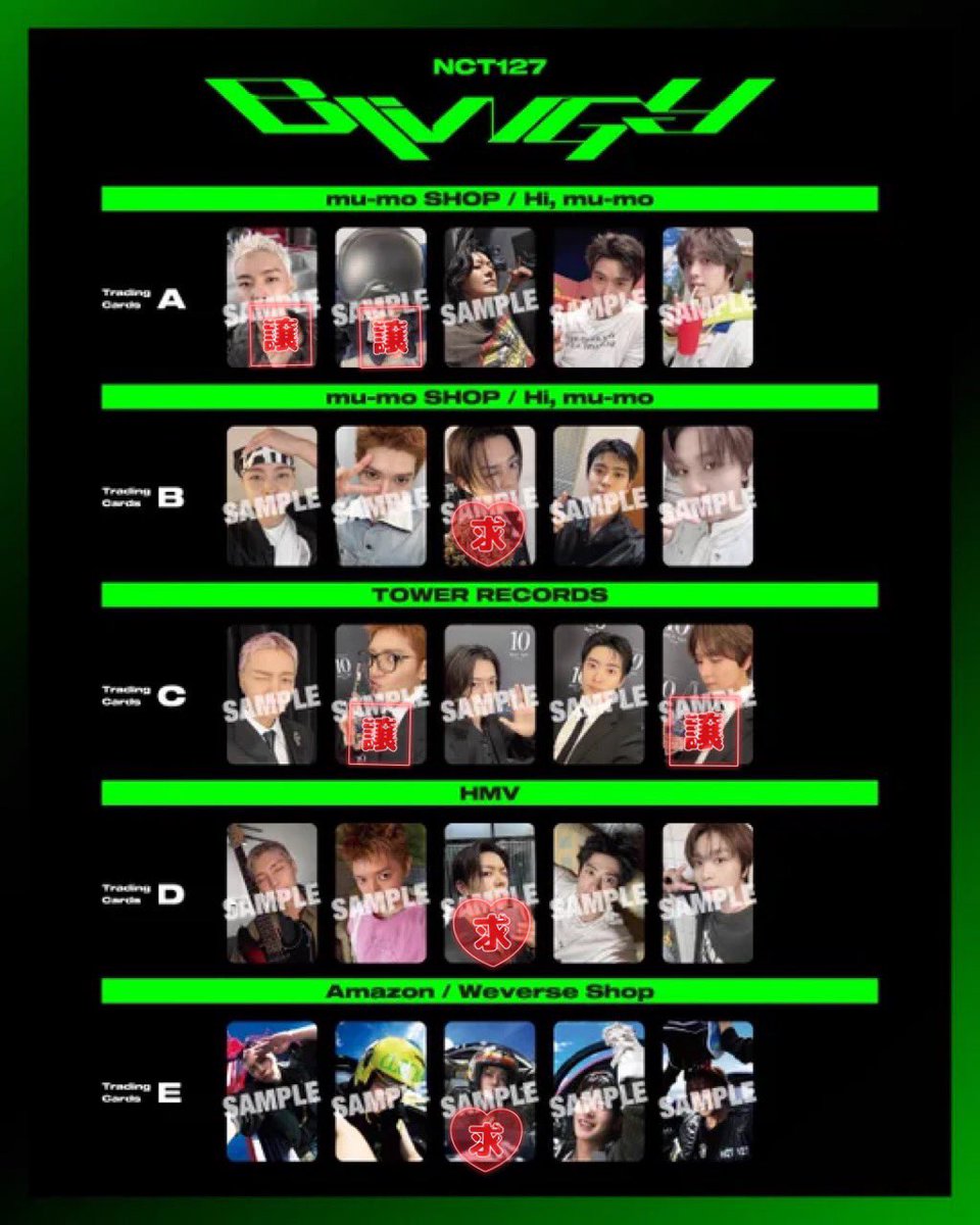 listxx777_com's tweet photo. NCT127 BLINGY 交換

譲)添付画像の 譲 参照
ジャニ  テヨン  ヘチャン  ジェヒョン

求)画像 求マークの 悠太 ユウタ

・10/25のベルーナドーム手渡し
・渋谷、新宿近郊手渡し可
・郵送

いくつか動いたので、再アップです。

お気軽にお声掛けください🙏
よろしくお願い致します。 https://t.co/VS2AiEb3sG