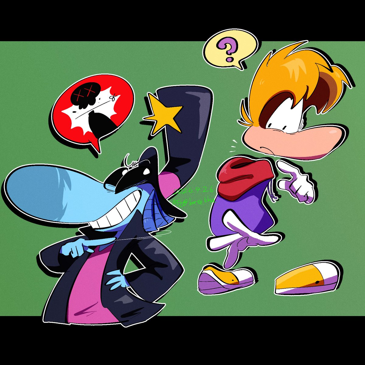 batekka's tweet photo. レイマン　＃RAYMAN
ダークティーンシー https://t.co/anY8HaZwVM