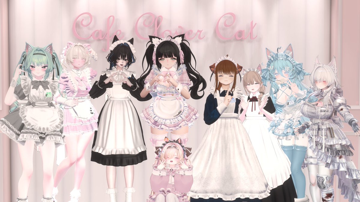 rara_vrc's tweet photo. 水色/桃色メイドとしてお給仕かまさせていただきました。
#Cafe_cc https://t.co/kAgDQ1lPsW