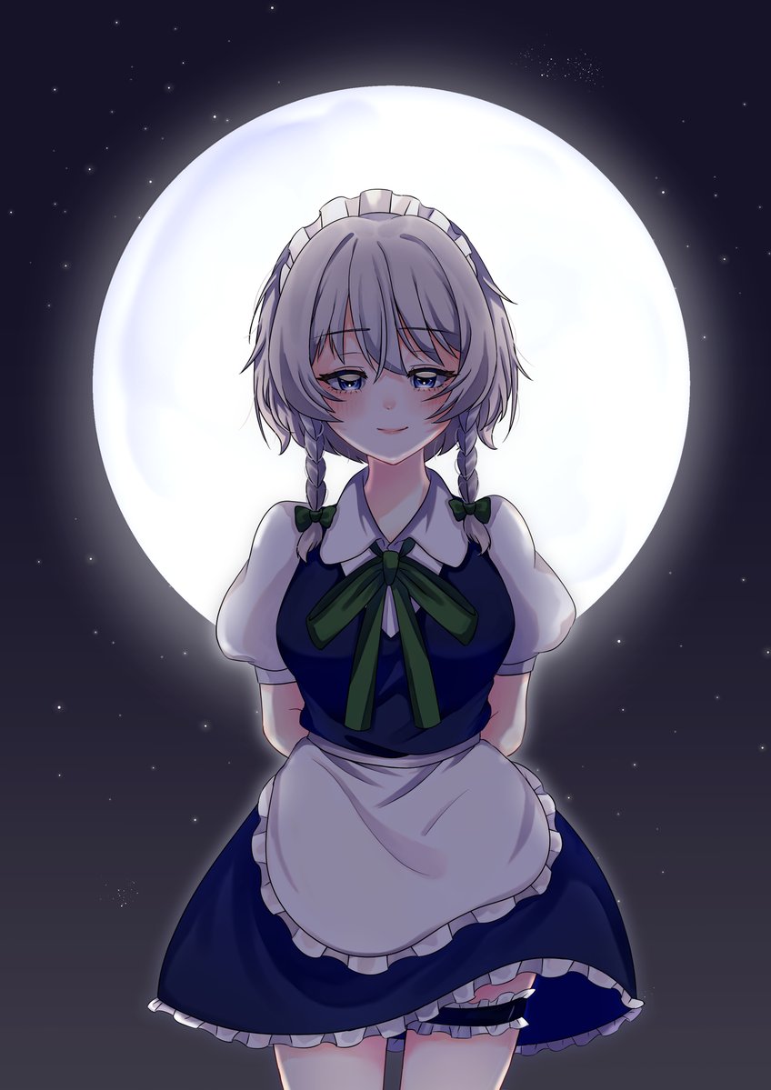 popipopi_tan's tweet photo. 十六夜なので咲夜さん🌙
#東方Projectㅤㅤㅤㅤ 
#十六夜咲夜 https://t.co/oze8q2zhAg