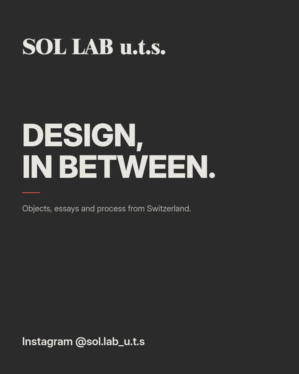 sol_lab_uts's tweet photo. Design, in between.

SOL LAB u.t.s. works between idea and object. More on Instagram:

https://t.co/YVV642gzI5 https://t.co/tcOdE5f04d