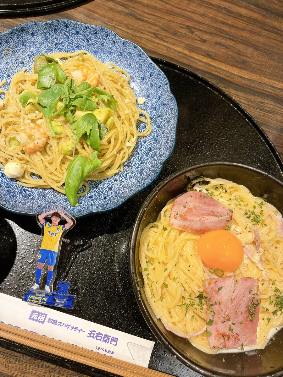 ochainyanko's tweet photo. ヤギくん冷えた心に二種のパスタが沁みるよ https://t.co/kkEQJN7rAm