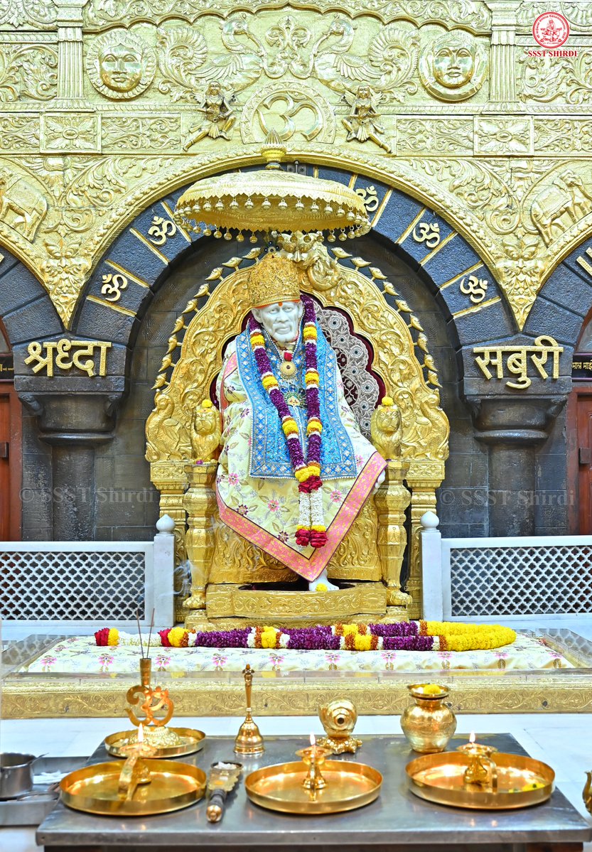 SSSTShirdi's tweet photo. *!! ॐ साई राम !!*
*श्री साईबाबा संस्थान विश्वस्त व्यवस्था,शिर्डी*
*!! ॐ Sai Ram !!*
*Shri Saibaba Sansthan Trust, Shirdi*
≈≈≈≈≈≈≈≈≈≈≈≈≈≈≈≈≈ 
*आरती :- धुपारती*
*शनिवार २६ सप्टेंबर २०२६*  
*Aarti :-Dhooparti*
*Saturday 26 September 2026* https://t.co/YAcwoYASrs