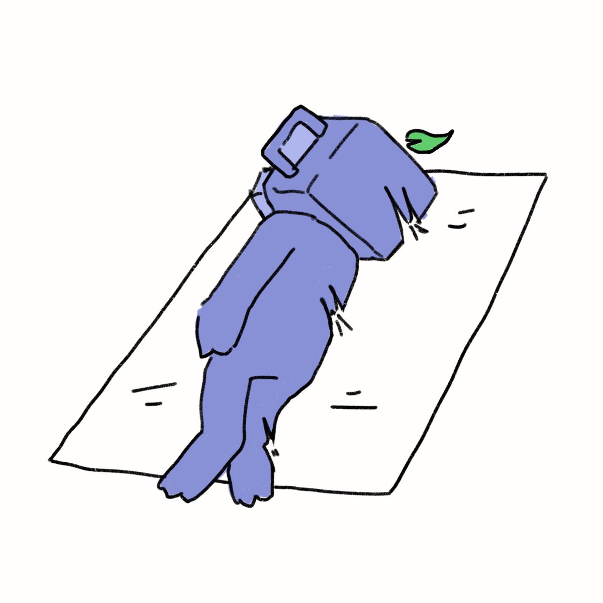 AxondriteInk's tweet photo. Fan art I drew of Wumpus dying in a glue trap https://t.co/ndHVwbfpC8