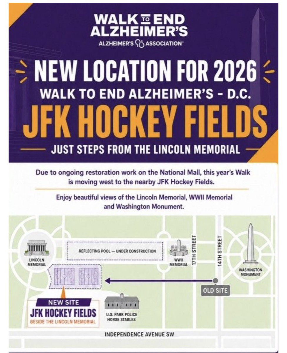 WesJohnsonVoice's tweet photo. On the DC Mall near the Lincoln Memorial for the @alzassociation Walk to End ALZ! Come join us! https://t.co/aKYNPJhiEA