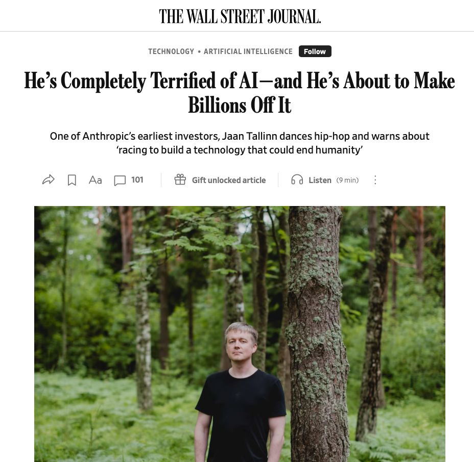 MKnightTech's tweet photo. Meet the Anthropic investor who is working behind the scenes to moderate the tech that he believes could end humanity.

https://t.co/fvlpay216I https://t.co/HC2gXkeC6o