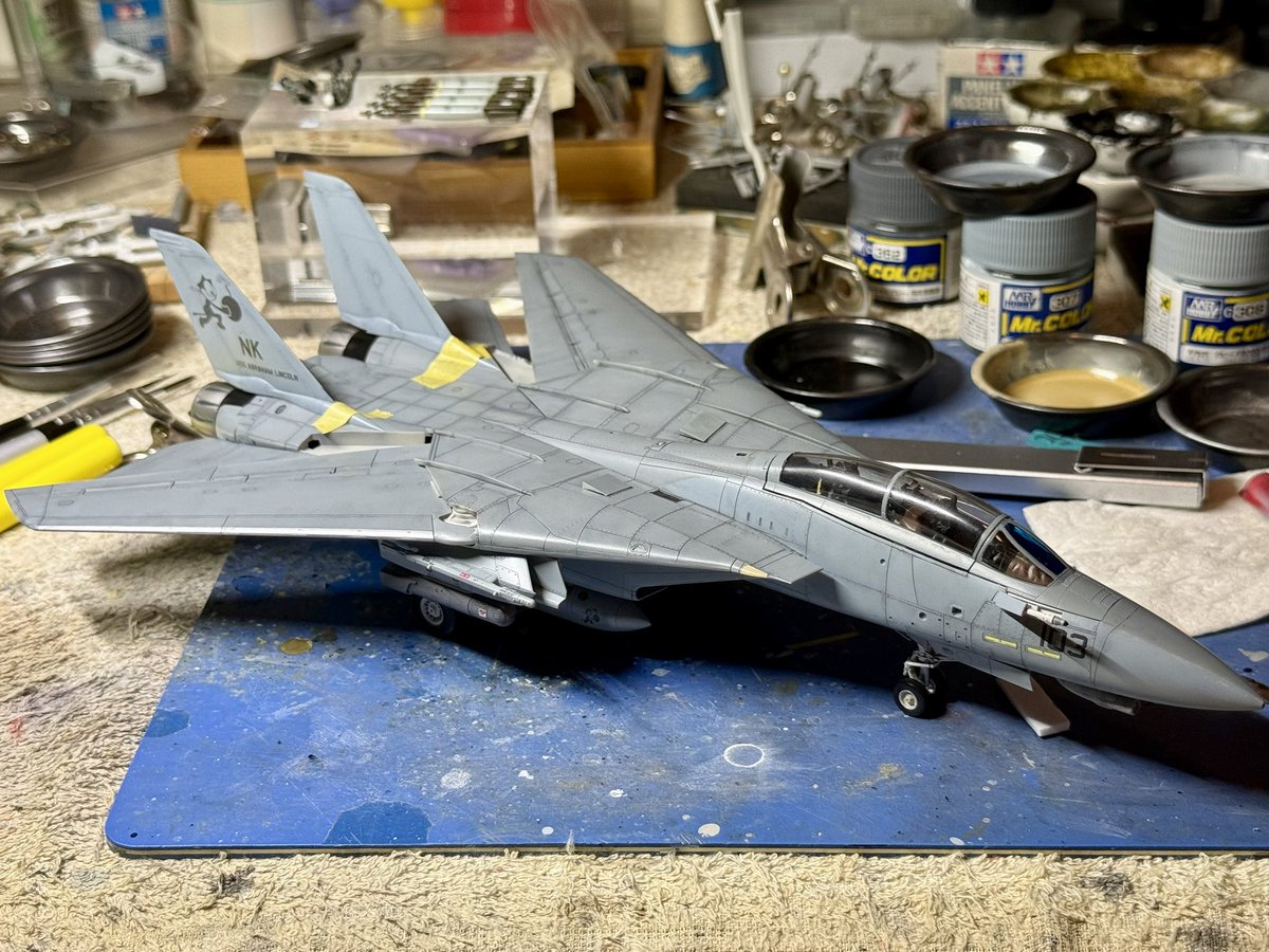 capybara_works's tweet photo. 今日はここまで( ˘ω˘ )
#タミヤ
#ウォーバードコレクション
#F14D
#トムキャット https://t.co/ADGoyNPhNZ