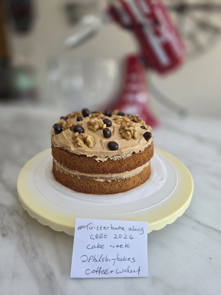 philsburybakes's tweet photo. #twitterbakealong
Getting in on the act. ๐๐
Coffee & Walnut with chocolate covered coffee beans.
@thebakingnanna1
@Rob_C_Allen https://t.co/nvccOS5koK