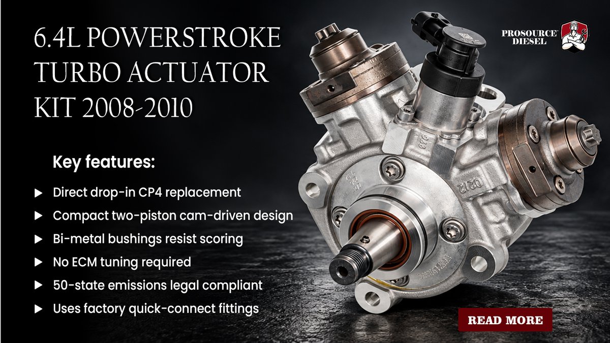 prosourcediese1's tweet photo. Protecting your diesel engine starts with converting CP4 pumps to a Ford DCR pump. This upgrade prevents debris contamination and ensures long-term fuel system reliability and performance.
Learn more: https://t.co/gyjuAaPUl7
#ford67 #powerstroke #cp4pump #dcrconversion #dcr https://t.co/AOTeIlzfNa