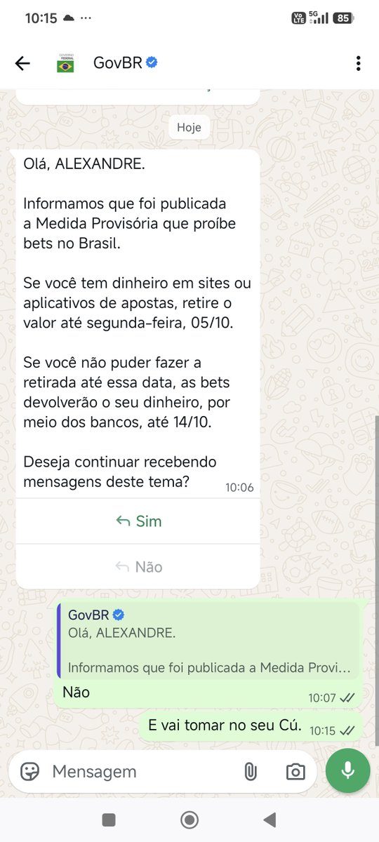 Alexandre161081's tweet photo. @GiscardRichard Acabei de dar meu apoio ao governo kkkk https://t.co/OsemlXMFb3