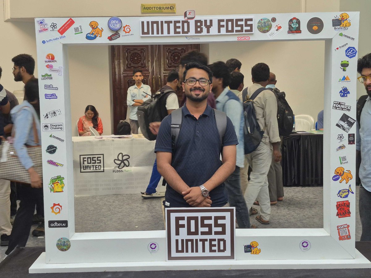 h2loopai's tweet photo. Wrapped up first day at @IndiaFOSS!
Great conversations, fresh perspectives, and plenty to take back as we think about the role of open source in engineering AI.
#IndiaFOSS #OpenSource #H2LooP https://t.co/TNLoTzhUR4