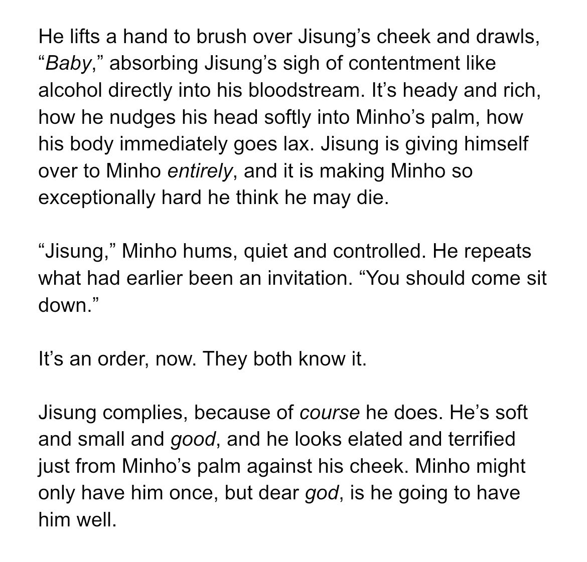 hanjiii008's tweet photo. everyone point and laugh at the loser who thinks he’s only going to have jisung once HAHAHAHAHAHAHAHAHA. idiot. #wip #minsung https://t.co/Qh0tzHZdY0