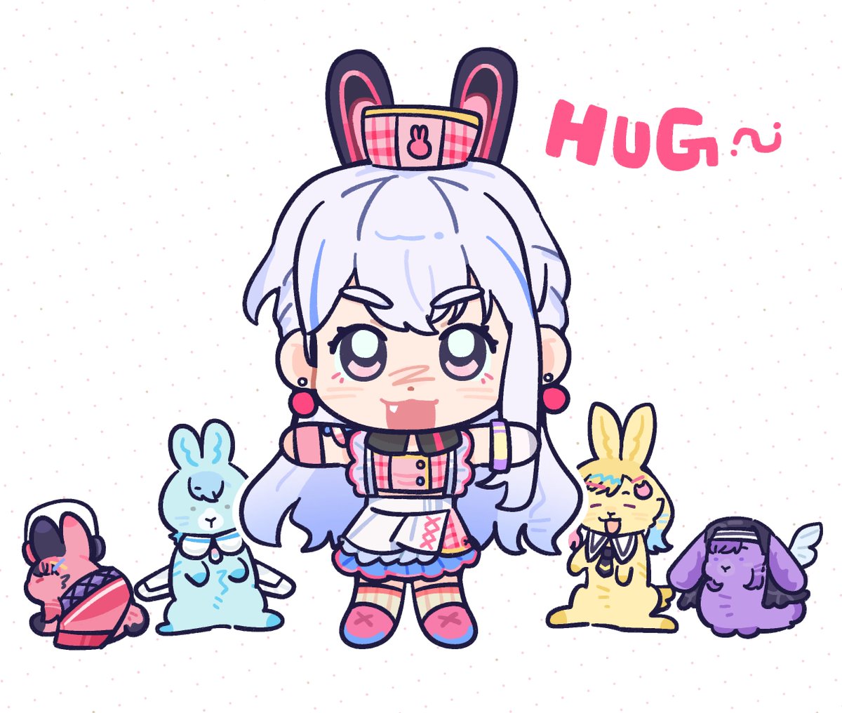 Crowcrow713's tweet photo. 今日は国際うさぎの日？🐰！🐰！🐰！
#アニメゆめみた  #bandoriart
#ののちゃんあーと #宮永ののか https://t.co/MBgvoWpXLl