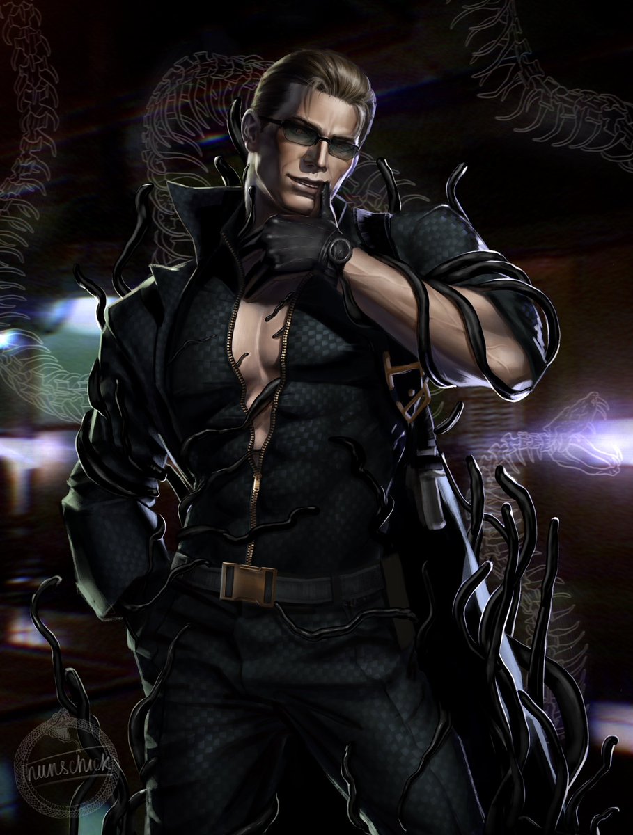 nunschick's tweet photo. cute bastard #albertwesker #ResidentEvil #REBHFun #RE9 
finally gave him glasses tho I resisted very hard https://t.co/tu8aZiHhES