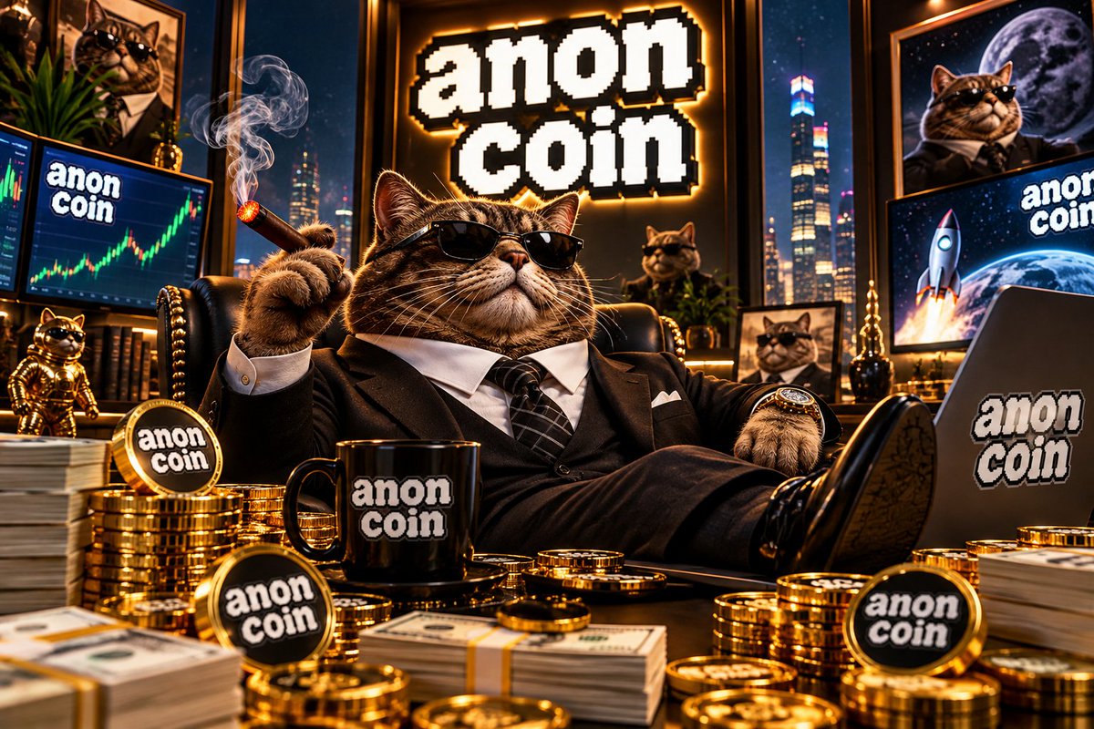 Fatcatsanon's tweet photo. GM, @anoncoinit  Family! 🐱🕶️

The boss has entered the building. No noise, no fear, 

just big dreams and diamond paws. 💎

Some chase the hype. Others build the future.

Never underestimate a cat with a vision. 😎

solana:D25bi7oHQjqkVrzbfuM6k2gzVNHTSpBLhtakDCzCCDUB  — The story is just getting started. 🚀🌕