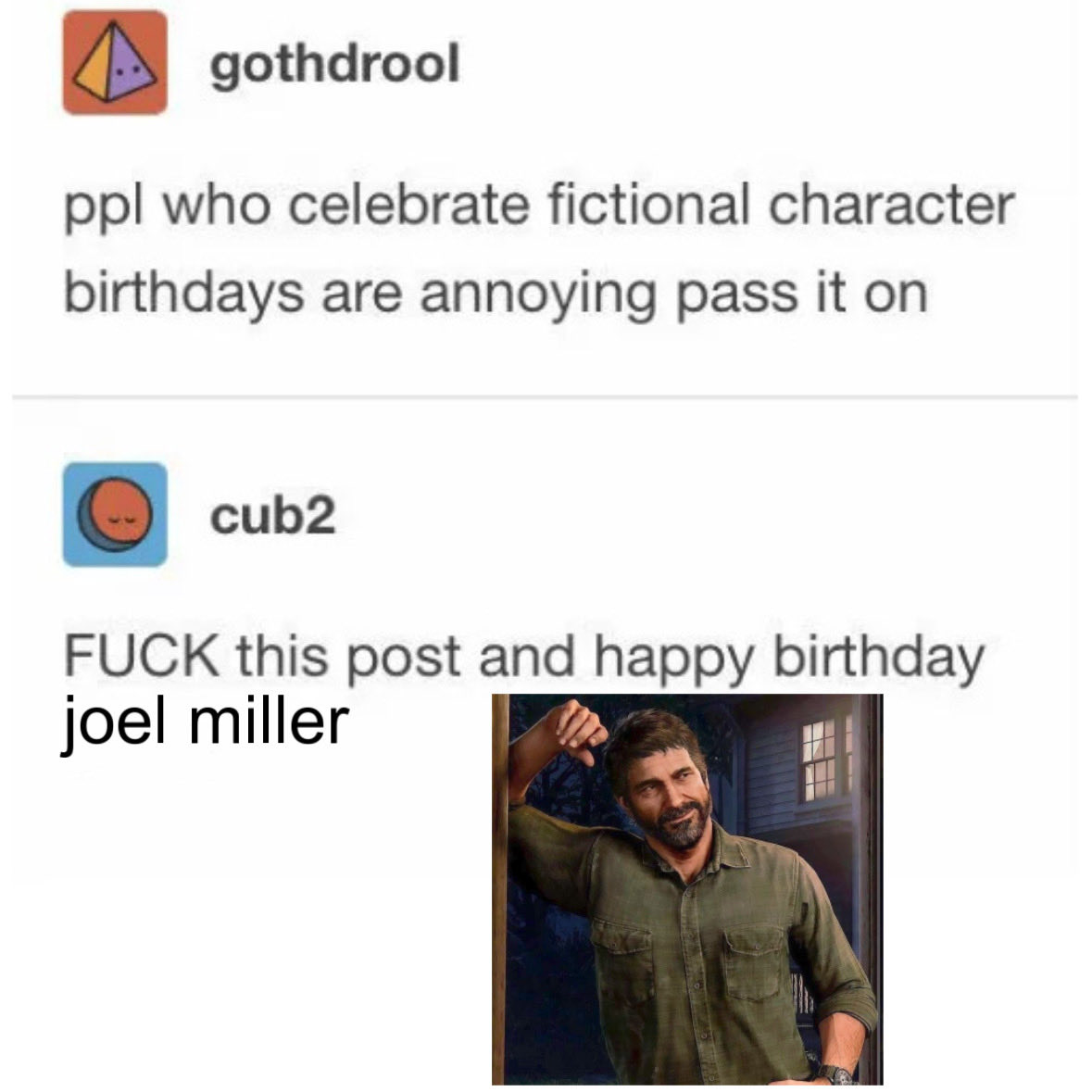 ladykuutar's tweet photo. HAPPY BIRTHDAY TO JOEL MILLER!! https://t.co/43RHzBDPDw