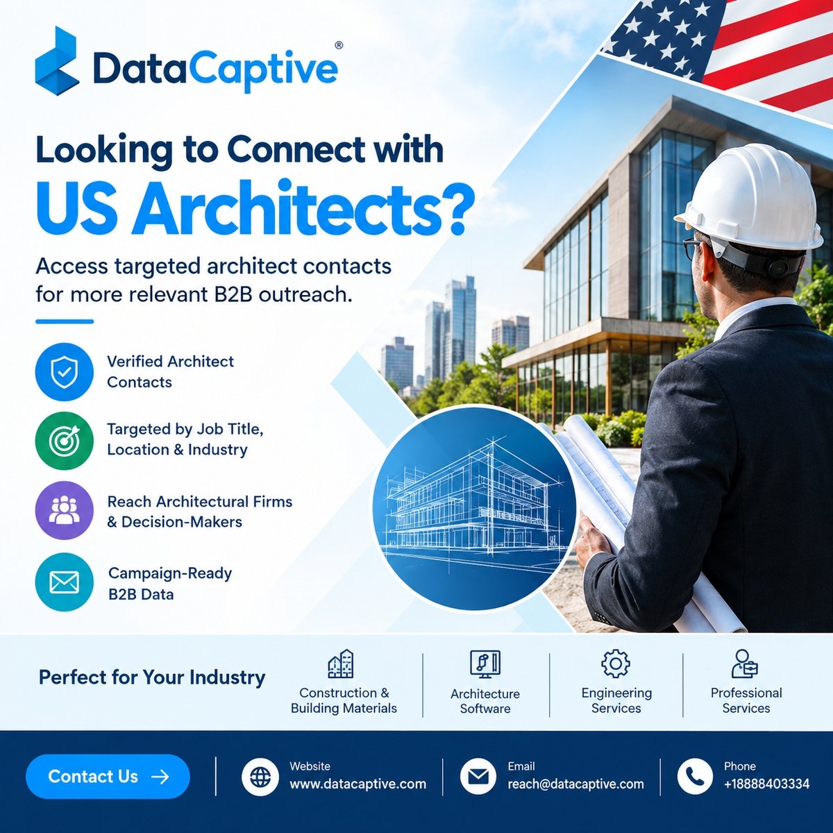 datacaptive's tweet photo. 🏗️ Reach US Architects without wasting time on irrelevant contacts.

Connect with targeted professionals through DataCaptive’s Architects Email List.

✅ Verified, Targeted B2B Architect Leads

🌐 https://t.co/tGjAhh2Mur

#USArchitects #EmailList #B2BData https://t.co/jzIhmNsHrr