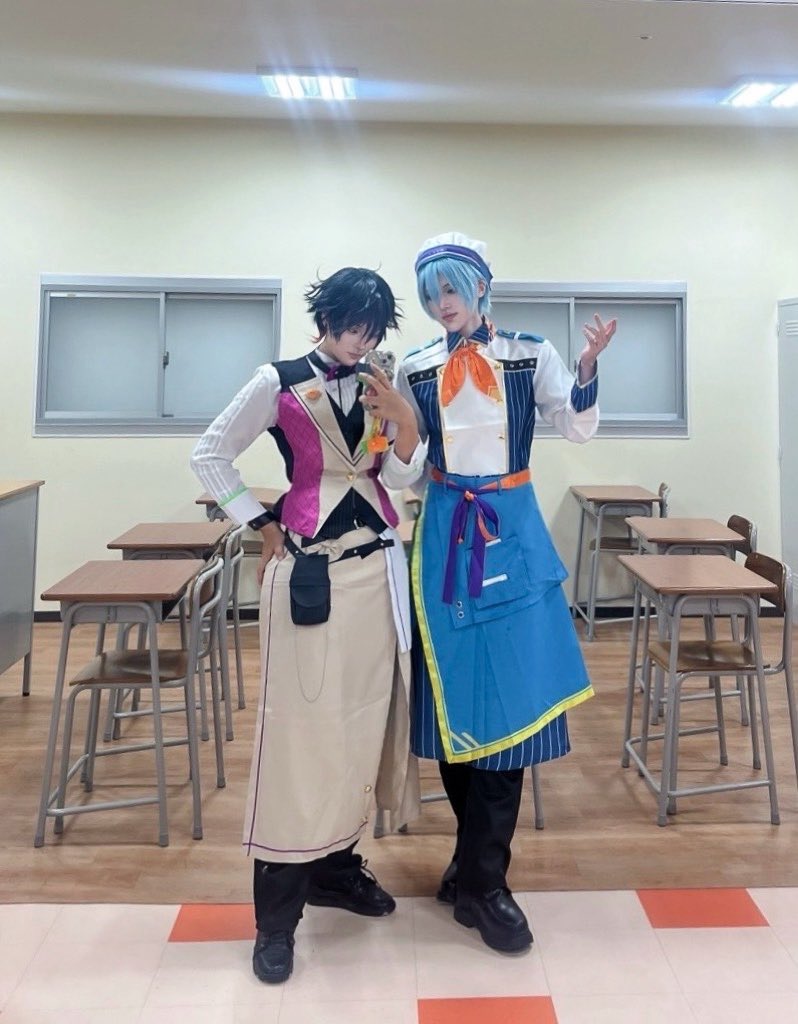 zunda_0606's tweet photo. 🌈🕒 cos.
身長ばっちりでした🍇🐟🍴︎

 #あるコス https://t.co/9WUjopkKpB