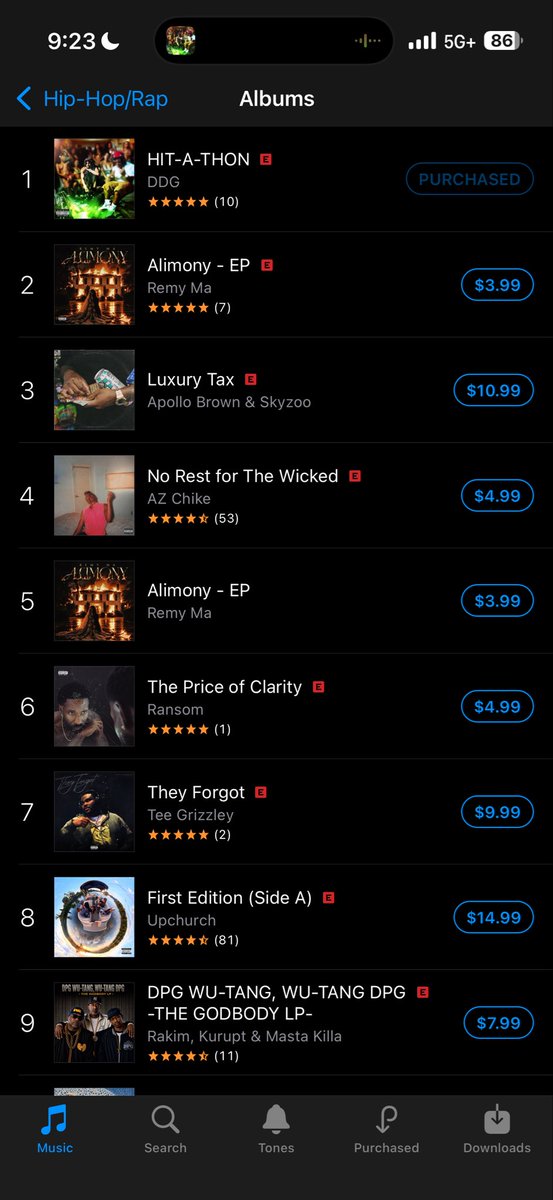 1klayrexx's tweet photo. #1 hip hop album rn🔥make sure y’all leave a review after buying it on itunes https://t.co/dpDkc5hlUo