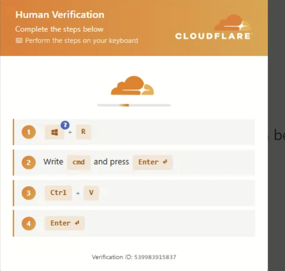 ExpectedErr0r's tweet photo. cosmosdatagrid[.]lol -> clickfix making the victim type cmd  in run dialog, likely to evade RUNMRU based detections

leads to some stealer : vo4xuGy1768v27Jc-9Zyj8f4wKa0isL8r.exe

some kind of panel on 94.26.83[.]69

@skocherhan @malwrhunterteam https://t.co/xB58zBVksd