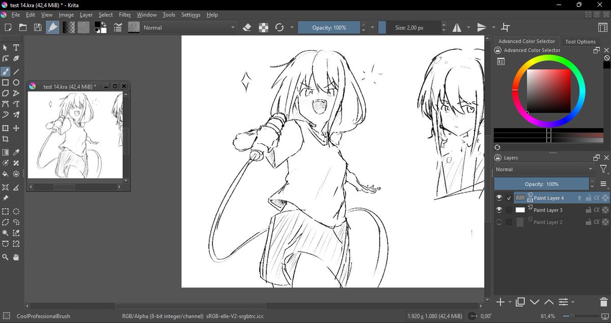 AngelXOX51's tweet photo. I'm so glad that I learned how to make a second window because it simplifies my process by SO MUCH 
#ガルクラ https://t.co/eLblhdw69d