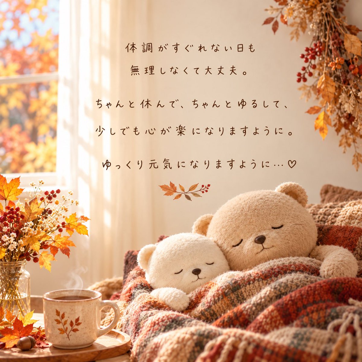 star_whisper7's tweet photo. 秋のはじめ🍁🍂

お疲れが癒されますように

今夜はゆっくりと☕️ https://t.co/7j1huD9owt