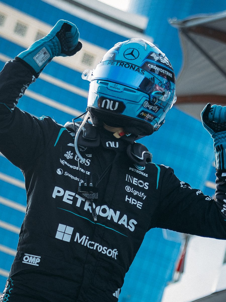 F1's tweet photo. The T-pose is back! 

#F1 #AzerbaijanGP https://t.co/JYJjoiaTzn