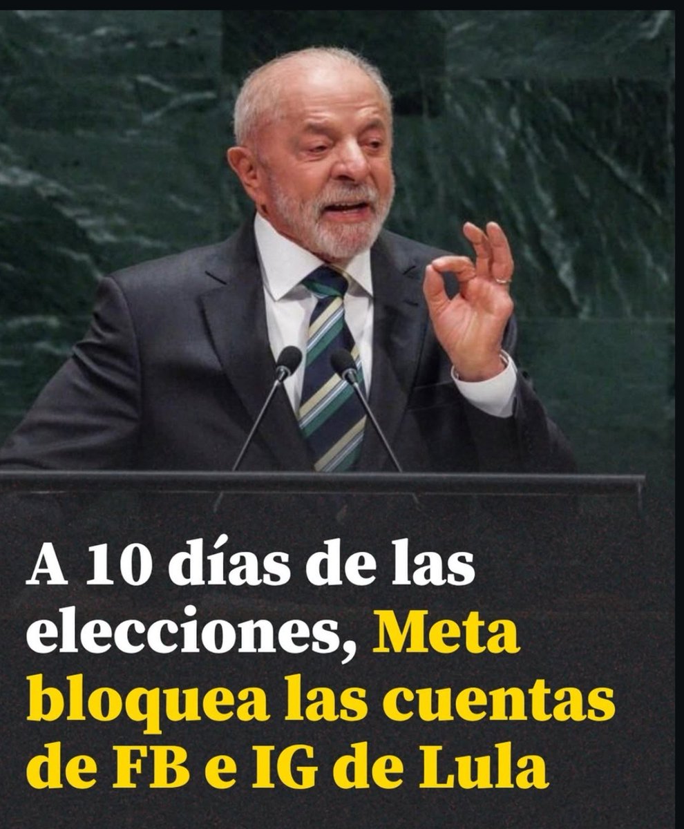 PelosNecioz's tweet photo. Me uno a las denuncias en contra de @Meta que ha bloqueado las cuentas en @facebook e @instagram de @LulaOficial

Están asustados porque Lula es un gigante y tiene a toda América Latina de su lado.

Desde Colombia🇨🇴 decimos #LULAMELHORDAHISTÓRIA #Lula2026étetra #BoraLula 🇧🇷 https://t.co/ZVwD3QrlFk