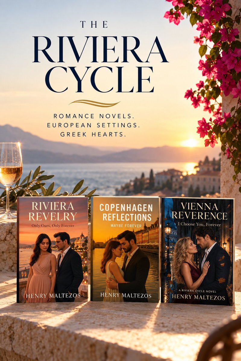 HenryMaltezos's tweet photo. Sunset seas.
Warm nights.
A glass of wine. 
And the kind of love that changes everything.
Escape across Europe with The Riviera Cycle.
Fall in love somewhere beautiful.
#SummerRomance #RomanceBooks #LoveStories 
#romancenovels 

https://t.co/AhWlDelSRm https://t.co/GjNdHctwOI