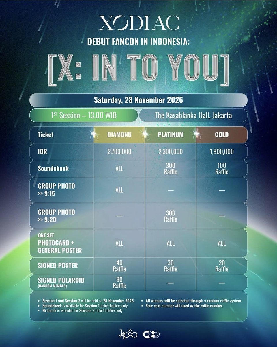 tixypixycs's tweet photo. ⋆｡°✩ OPEN TICKETING SERVICE ✩°｡⋆

XODIAC DEBUT FANCON IN INDONESIA「 X: IN TO YOU 」 ✧

𓂃 ࣪˖ 28 NOVEMBER 2026 · SATURDAY 𓂃 ࣪˖ THE KASABLANKA HALL, JAKARTA

𖤐 SELF PAYMENT 
𖤐 NO DP 
𖤐 CLIENT'S DATA
𖤐 FEE AFTER SECURE

⋆ proof & testimonies available on 🗂️ IG Highlight @/tixypixy.cs

💌 DM @/tixypixy for more info

T. Jaswar xodiac trusted jasa war murah konser indonesia 

#XODIAC #XODIACinIndonesia #XODIACFancon #XINTOYOU #JaswarTiket
