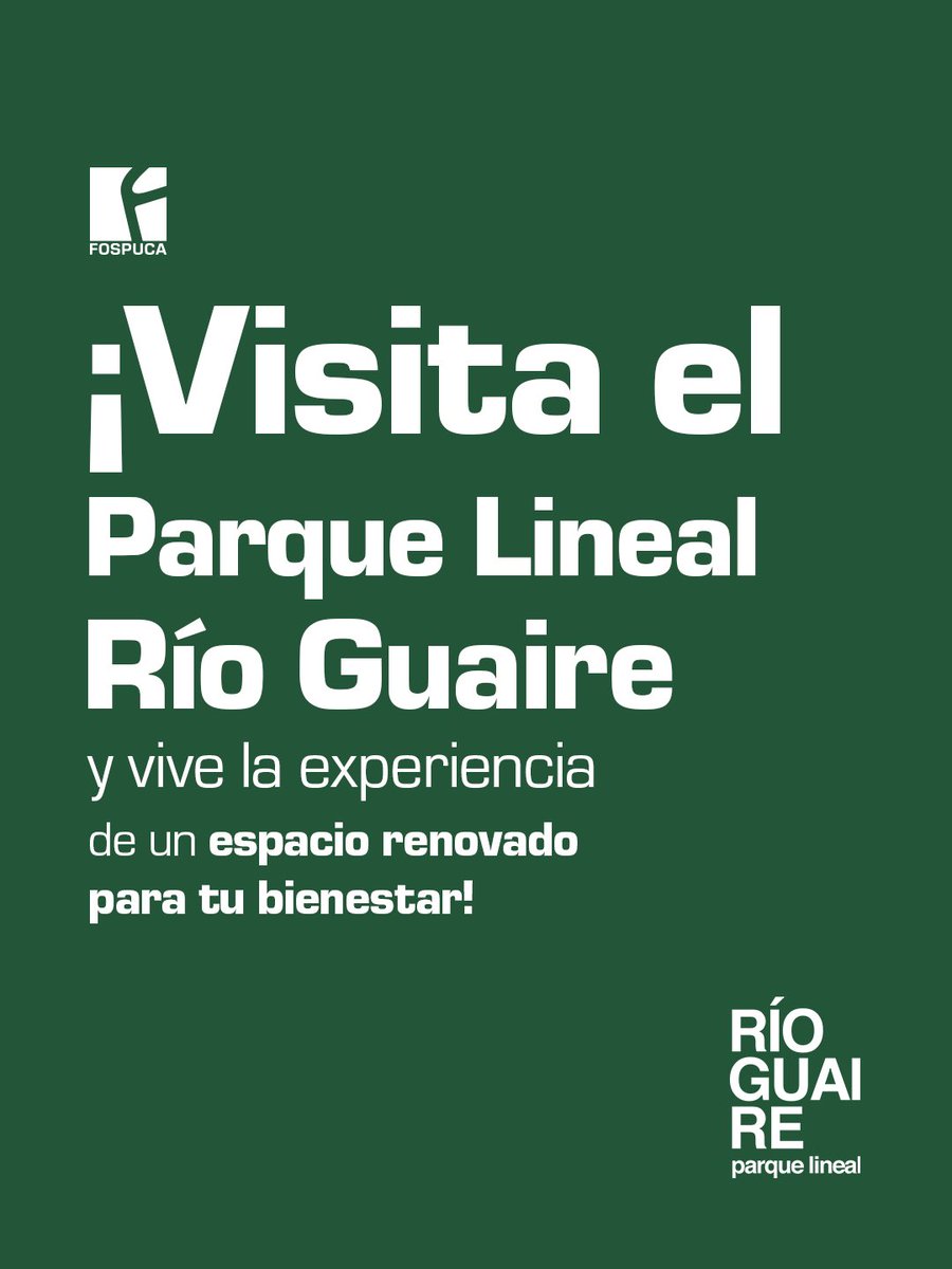 fospuca's tweet photo. Nuestro compromiso trasciende la gestión de desechos: creamos soluciones innovadoras junto a las comunidades y autoridades para mejorar la calidad de vida de todos. 🤝

¡Únete a esta transformación y visita el nuevo Parque Lineal Río Guaire! 🌱🚴‍♀️ https://t.co/CkZ7hDQ7QZ
