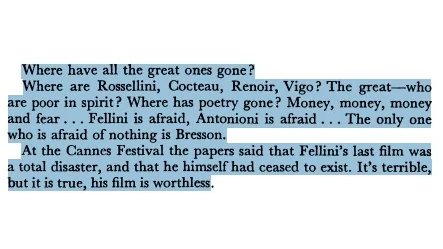 auteurhouse's tweet photo. Andrei Tarkovsky writing about his fellow filmmakers in his personal diary. https://t.co/sxCmUVsyMV